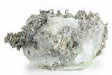 Native Silver Formation On Calcite - Morocco #152599-1